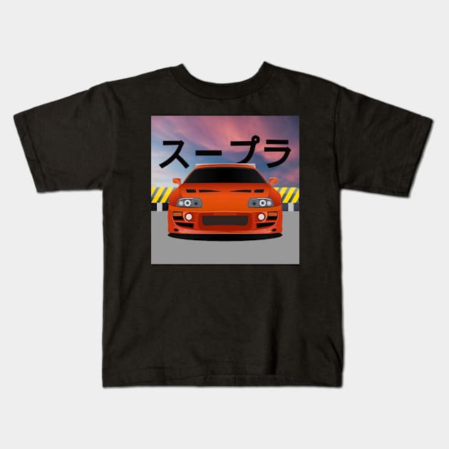 JZA80 Kids T-Shirt by MOTOSHIFT